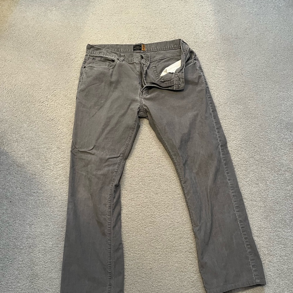 J.Crew gray curdoroy pants